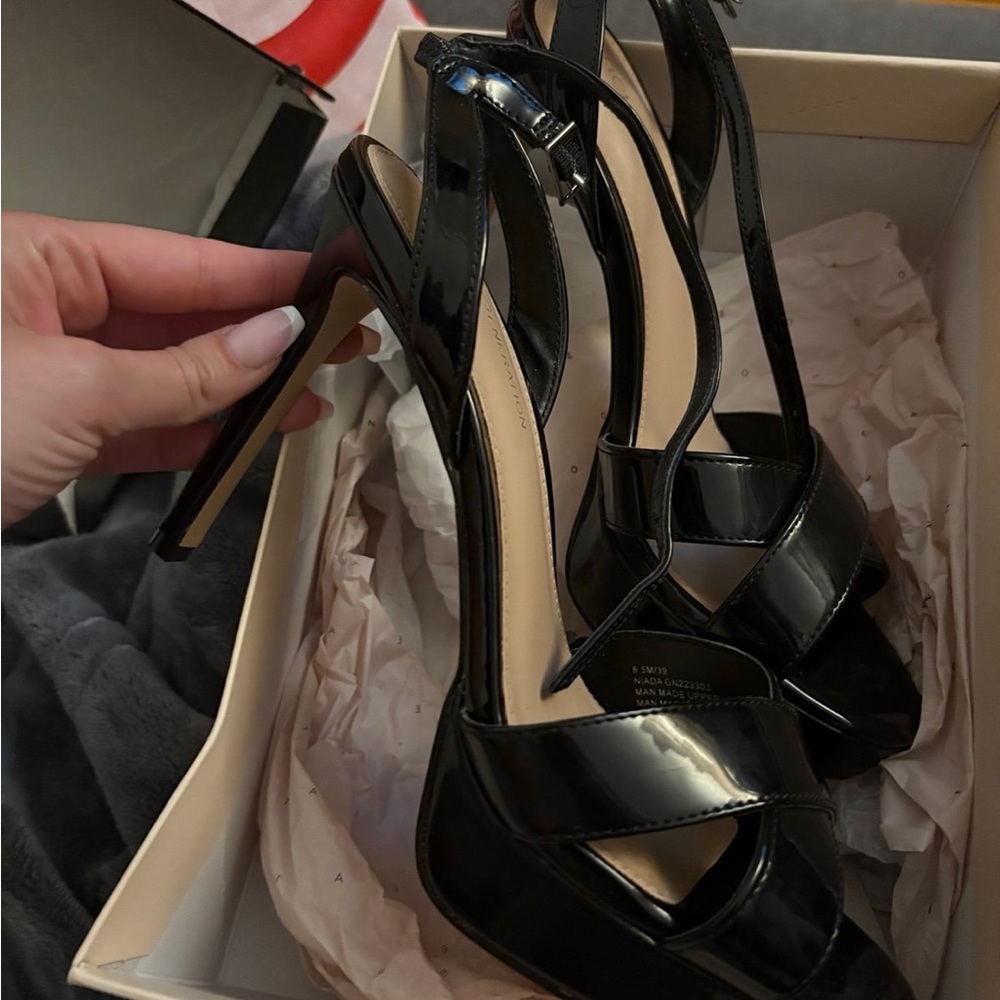 MUST GO BCBGeneration Black Strappy Heels